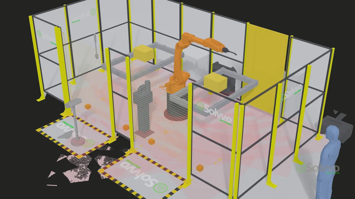 Arquitetura de célula robotizada: Célula compacta