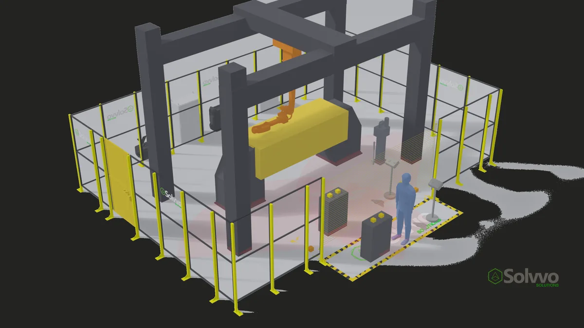 Arquitetura de célula robotizada: Pórtico